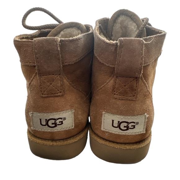 Ugg Bethany Chestnut Ankle Lace Up Boots Size 7 - Picture 5 of 10